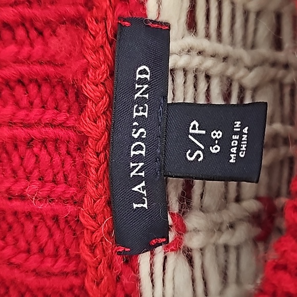 Lands' end snowflake Christmas sweater - Picture 3 of 4